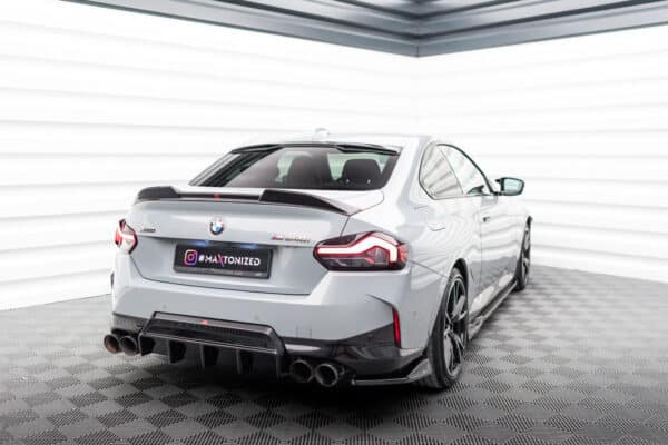 MAXTON DESIGN - Difúzor zadného nárazníka, vhodné pre BMW 2 M-Pack/M240i Coupe G42, Čierny lesk