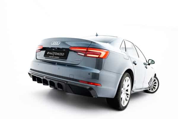 MAXTON DESIGN - Difúzor zadného nárazníka, Audi A4 S-Line Sedan / Avant B9, Čierny lesk – Obrázok 2