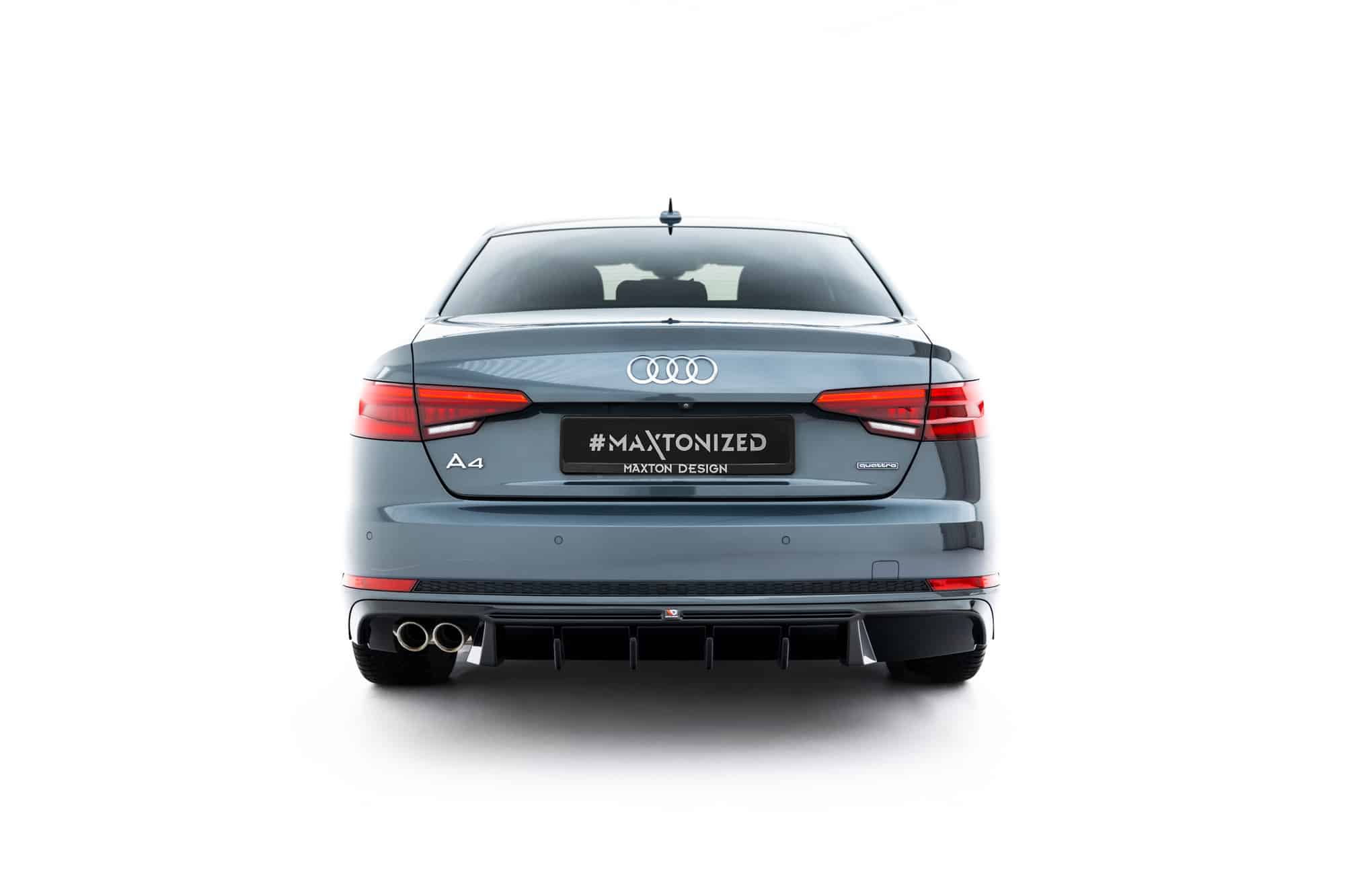 MAXTON DESIGN - Difúzor zadného nárazníka, Audi A4 S-Line Sedan / Avant B9, Čierny lesk – Obrázok 6