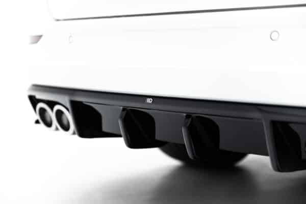 MAXTON DESIGN - Difúzor zadného nárazníka, Volkswagen Golf R Variant Mk8 / Mk8 Facelift, Čierny lesk – Obrázok 2