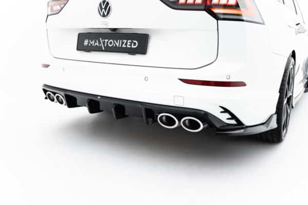 MAXTON DESIGN - Difúzor zadného nárazníka, Volkswagen Golf R Variant Mk8 / Mk8 Facelift, Čierny lesk – Obrázok 8