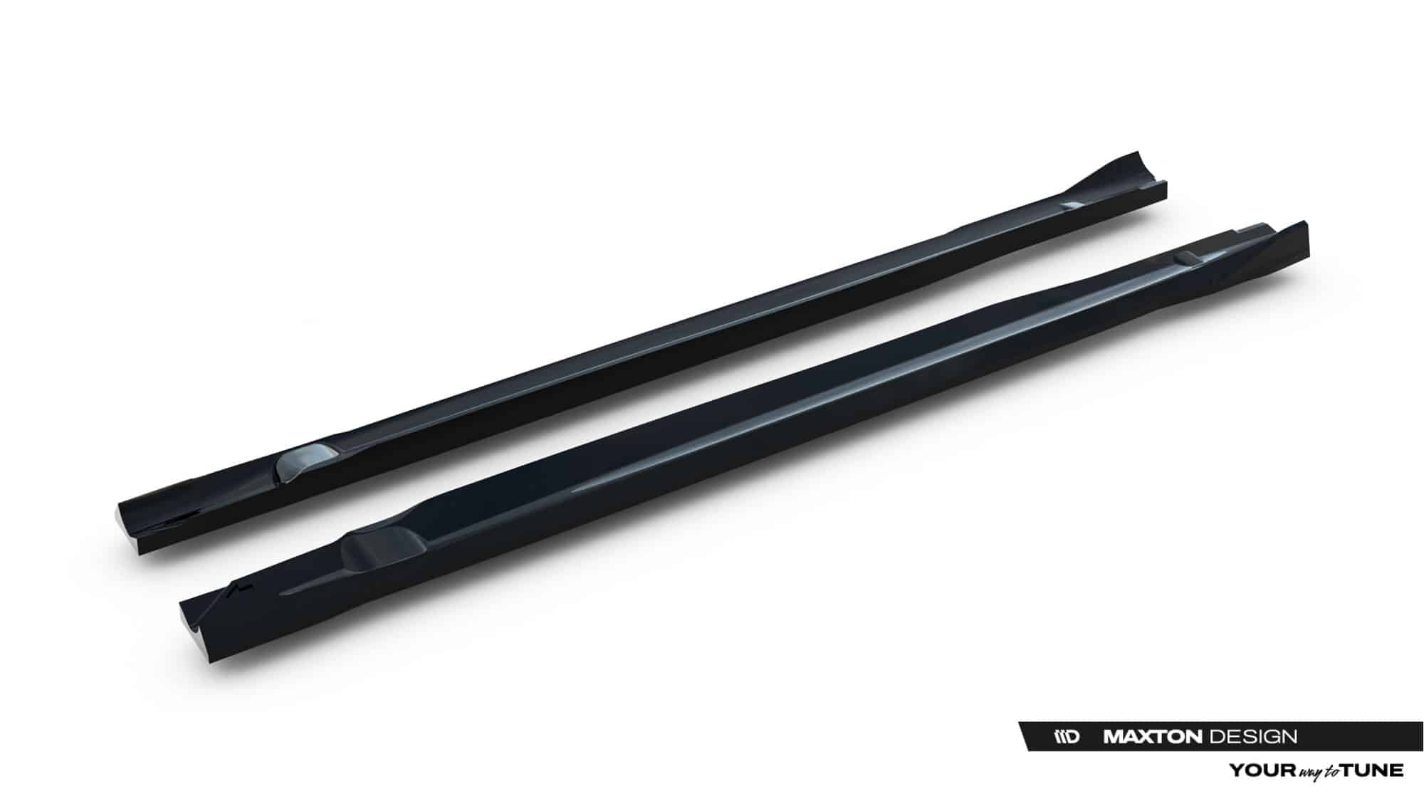 MAXTON DESIGN - Lišty pod bočné prahy, Mercedes-AMG CLE 53 Aero C236, Čierny lesk – Obrázok 4