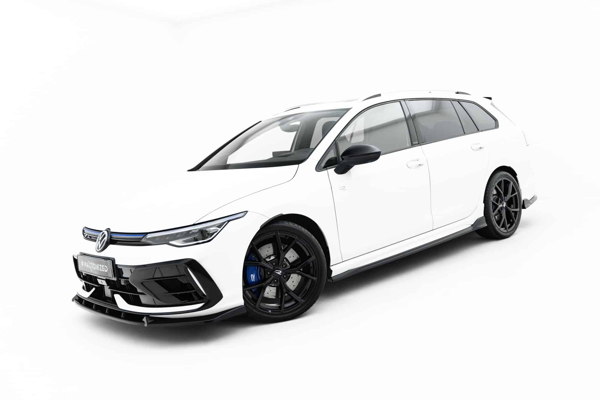 MAXTON DESIGN - Lišty pod bočné prahy, Volkswagen Golf R Variant Mk8 / Mk8 Facelift, Čierny lesk – Obrázok 5