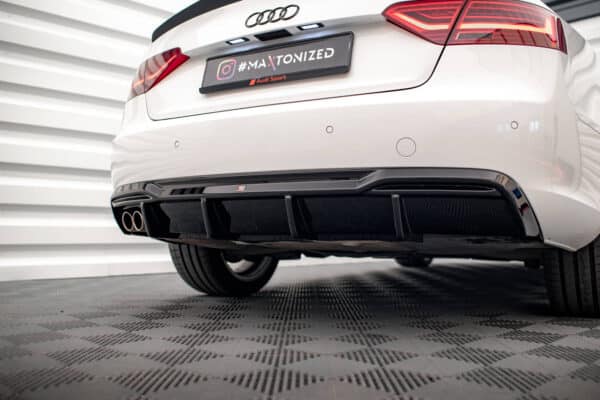 MAXTON DESIGN - Difúzor zadného nárazníka, Audi A5 Sportback 8T Facelift, Čierny lesk – Obrázok 7