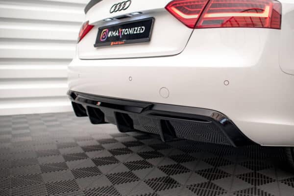 MAXTON DESIGN - Difúzor zadného nárazníka, Audi A5 Sportback 8T Facelift, Čierny lesk – Obrázok 5