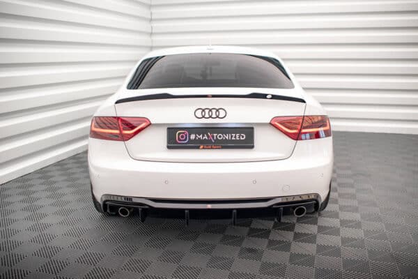 MAXTON DESIGN - Difúzor zadného nárazníka, Audi A5 Sportback 8T Facelift, Čierny lesk