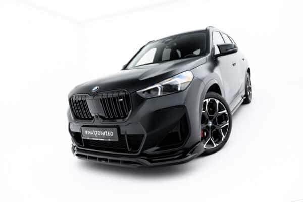 MAXTON DESIGN - Spoiler pod predný nárazník, BMW X1 M35i U11, Čierny lesk