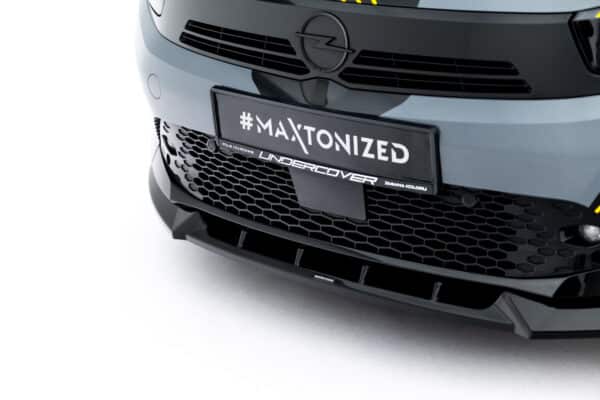 MAXTON DESIGN - Spoiler pod predný nárazník, Opel Corsa F Facelift (Mk6 Facelift), Čierny lesk – Obrázok 3