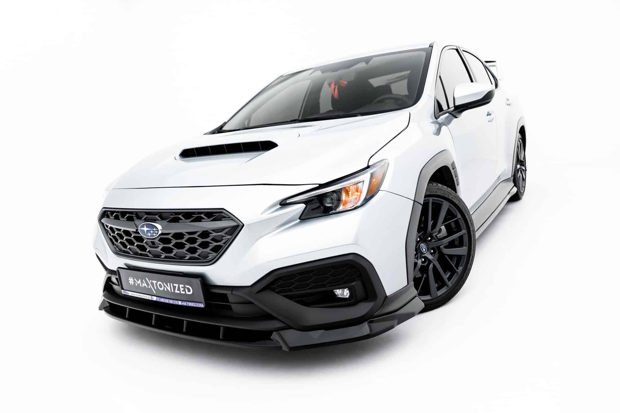 MAXTON DESIGN - Spoiler pod predný nárazník V.1, Subaru WRX STI Mk2, Čierny lesk