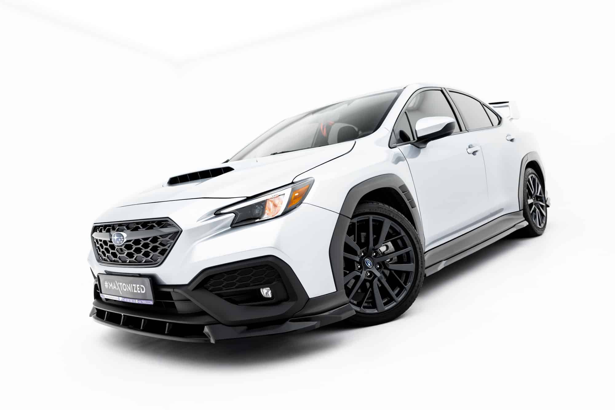 MAXTON DESIGN - Spoiler pod predný nárazník V.1, Subaru WRX STI Mk2, Čierny lesk – Obrázok 5