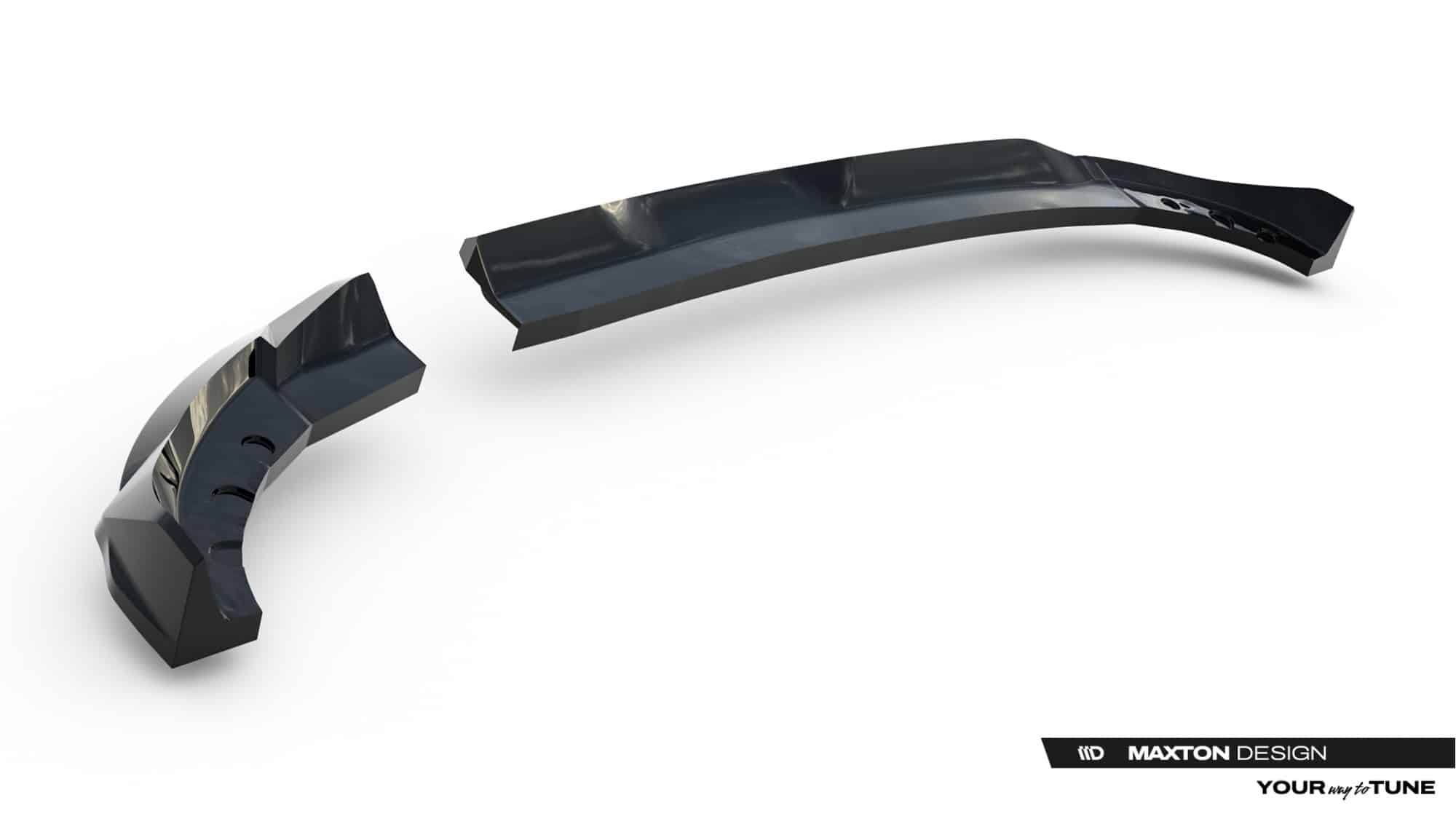 MAXTON DESIGN - Spoiler pod zadný nárazník, Opel Corsa F Facelift (Mk6 Facelift), Čierny lesk – Obrázok 6
