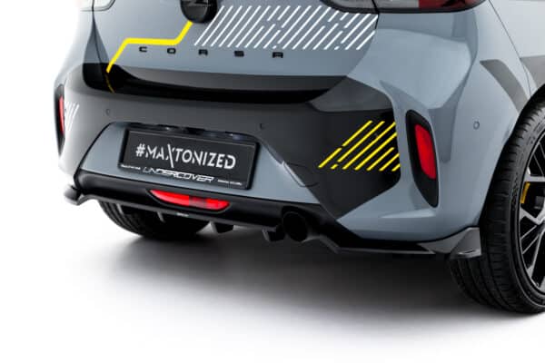 MAXTON DESIGN - Spoiler pod zadný nárazník, Opel Corsa F Facelift (Mk6 Facelift), Čierny lesk – Obrázok 3