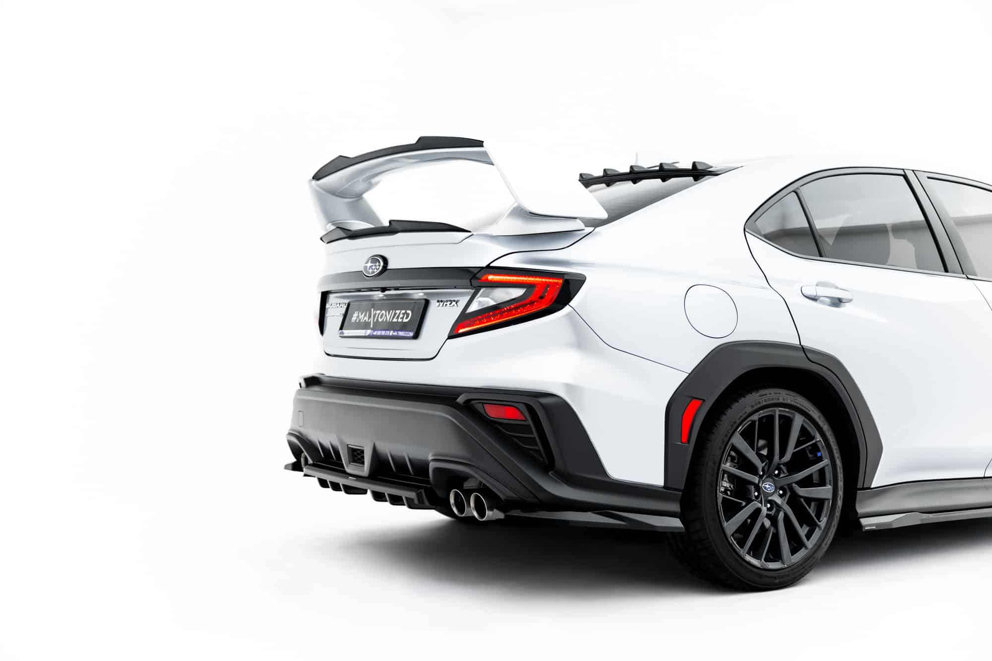 MAXTON DESIGN - Spoiler pod zadný nárazník, Subaru WRX STI Mk2, Čierny lesk – Obrázok 2