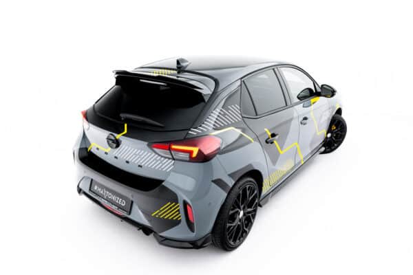 MAXTON DESIGN - Spoiler kufra, Opel Corsa F Facelift (Mk6 Facelift), Čierny lesk