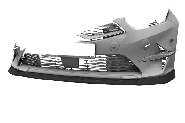 CSR Spoiler pod predný náraznik pre Kia Ceed (CD) CSL883, Čierna matná