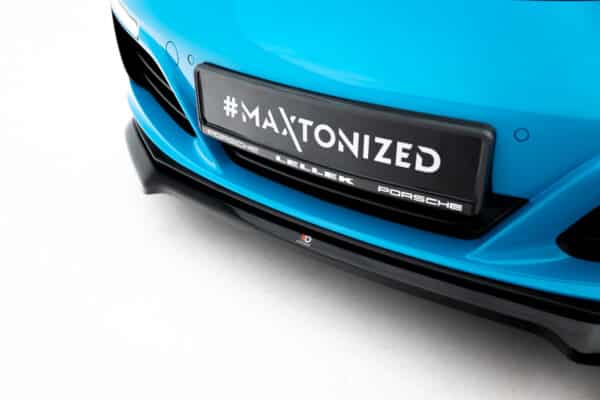 MAXTON DESIGN - Spoiler pod predný nárazník  V.1 Porsche 911 Carrera 991 Facelift, čierny lesk – Obrázok 4