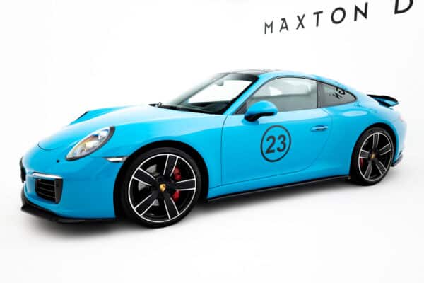 MAXTON DESIGN - Lišty pod bočné prahy, Porsche 911 Carrera 991 Facelift, čierny lesk – Obrázok 2