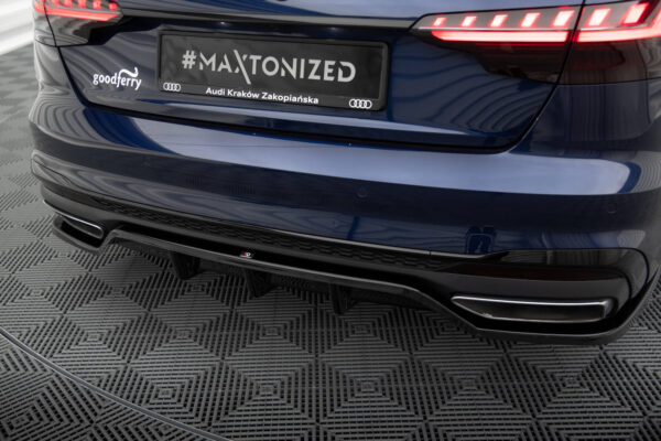 MAXTON DESIGN - Spoiler pod zadný nárazník pre Audi A4 S-Line B9 Facelift, Čierny lesk – Obrázok 3