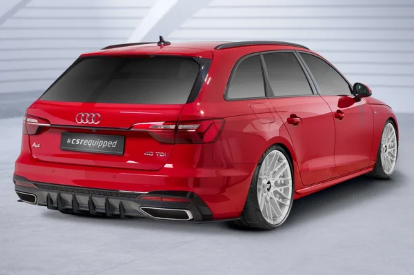 CSR-Automotive - Difúzor pod zadný nárazník pre Audi A4 S-Line B9 Facelift - HA366, Čierny mat